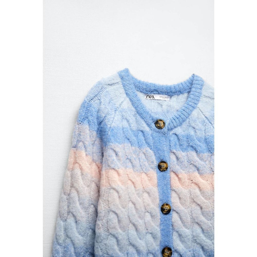 ZARA Cable-Knit Jacket - Picture 5 of 9